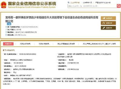 39字公司名走红背后 奇葩命名大赏